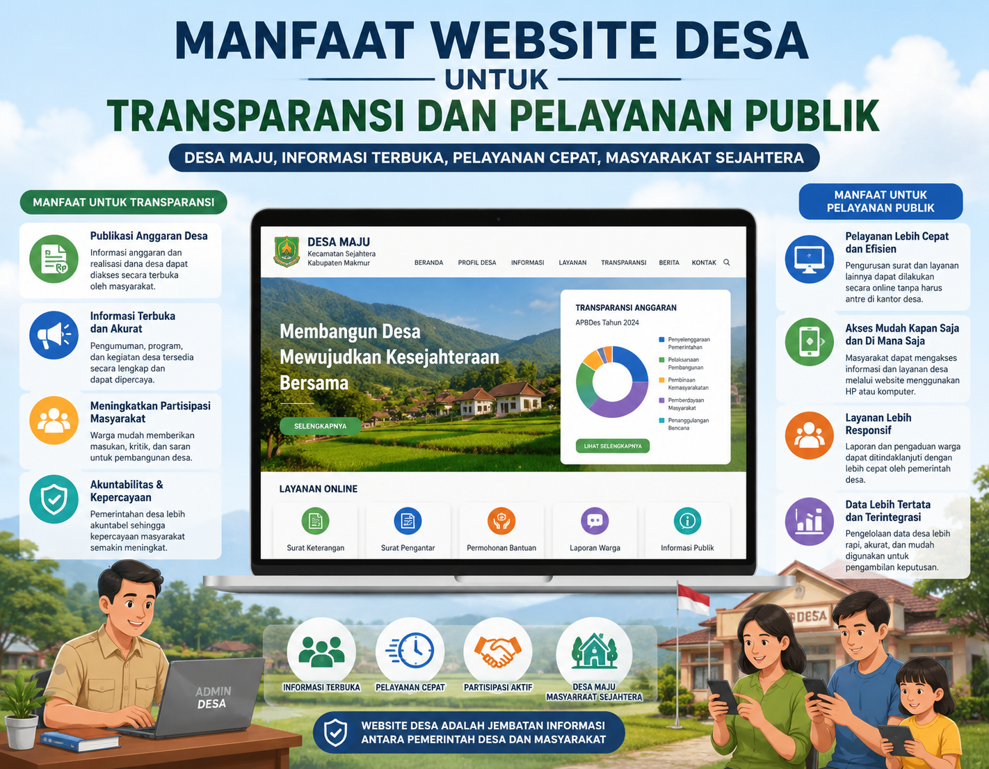 Manfaat website desa untuk transparansi publik