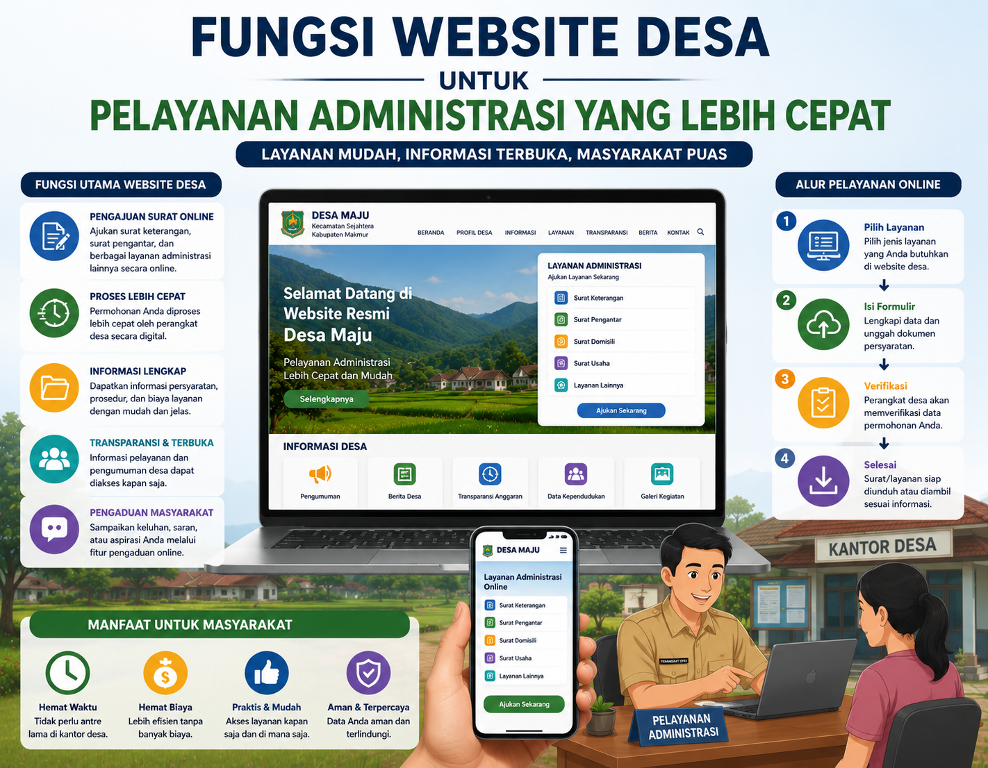 Fungsi website desa untuk pelayanan administrasi