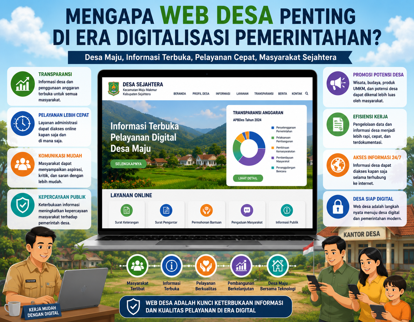 Pentingnya web desa di era digitalisasi pemerintahan