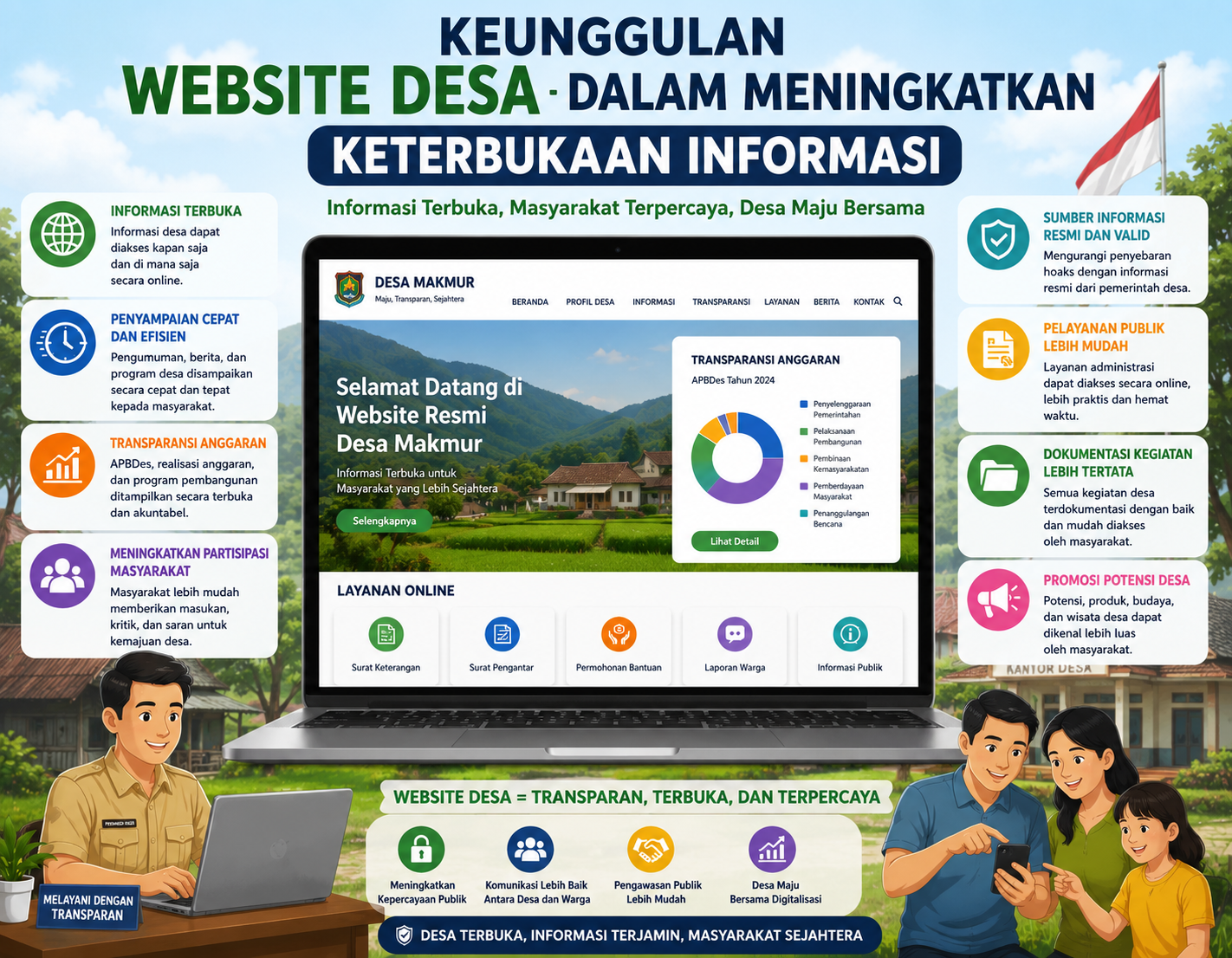 Keunggulan website desa dalam meningkatkan keterbukaan informasi