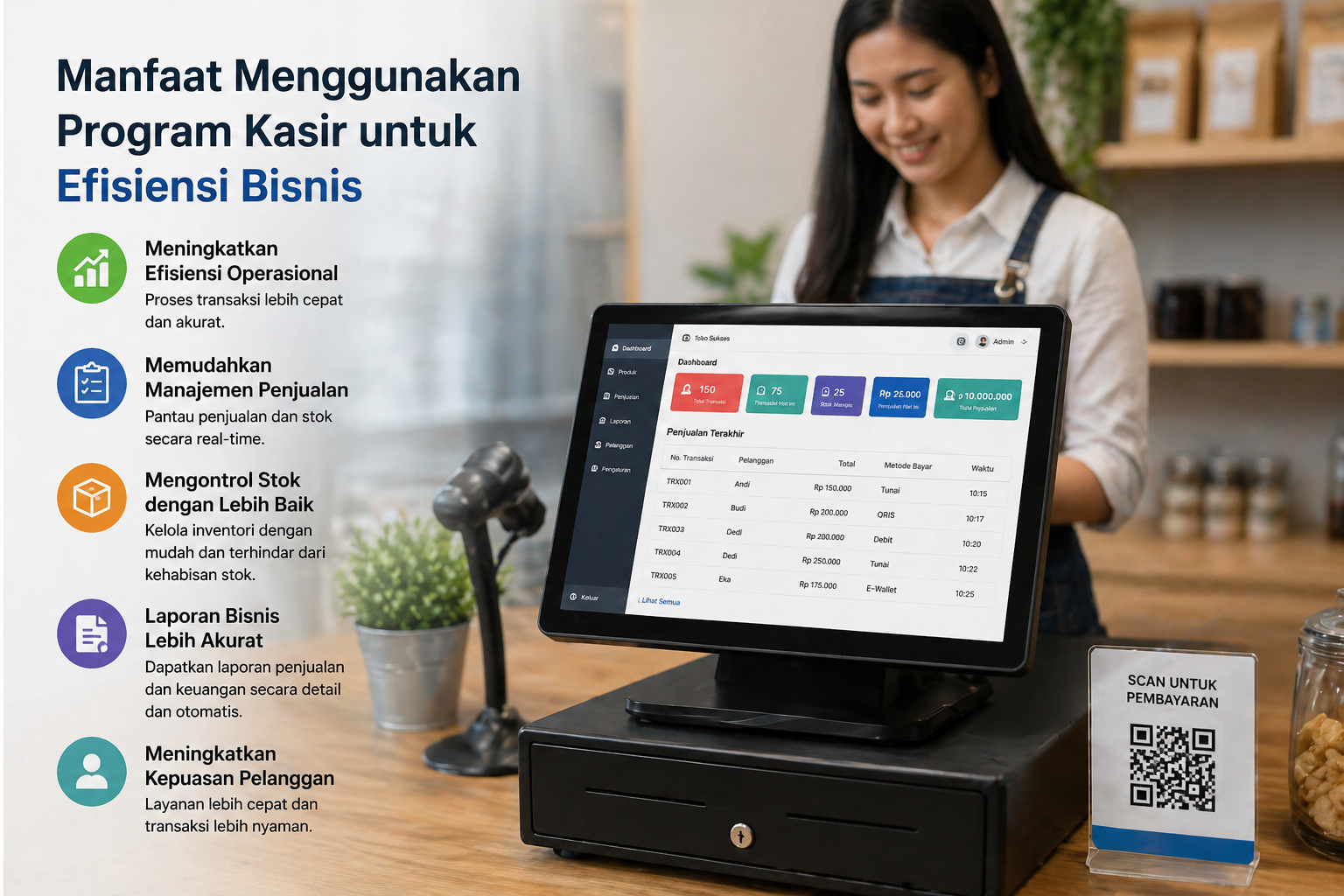 Bagaimana program kasir mengubah cara kerja bisnis: tinjauan dari sudut operasional sehari-hari