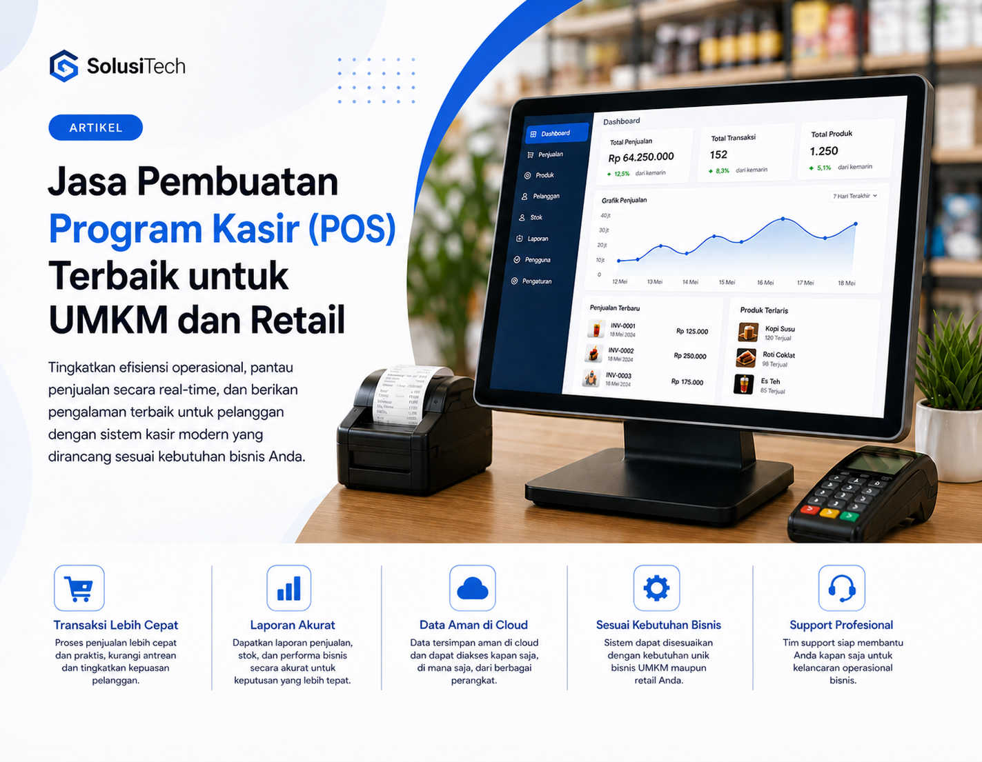 Jasa pembuatan program kasir (pos) terbaik untuk umkm dan retail