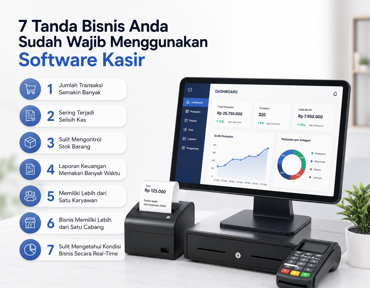 7 tanda bisnis anda sudah wajib menggunakan software kasir